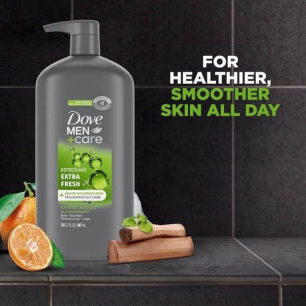 Sữa Tắm Và Rửa Mặt Cho Nam Dove Men+Care Extra Fresh Body and Face Wash 946ML
