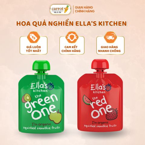 Hoa Quả Nghiền ELLA'S Kitchen Cho Bé, Hoa Quả Hữu Cơ Nghiền