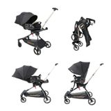 Xe Đẩy Gấp Gọn BAOBAOHAO V9 Đẩy 2 Chiều 3 Tư Thế, Xoay 360 Độ - Hàng Chính Hãng