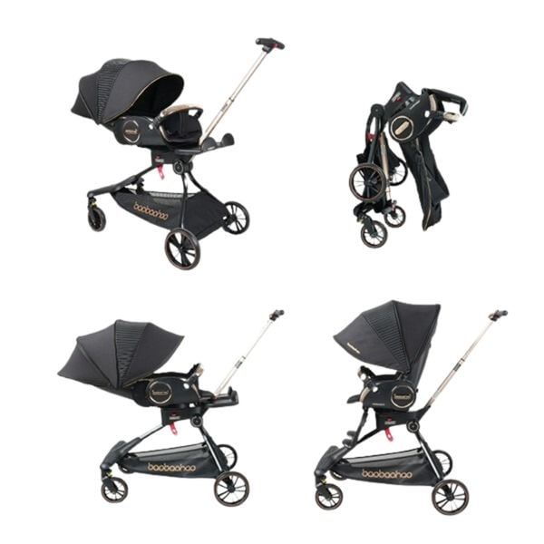 Xe Đẩy Gấp Gọn BAOBAOHAO V9 Đẩy 2 Chiều 3 Tư Thế, Xoay 360 Độ - Hàng Chính Hãng