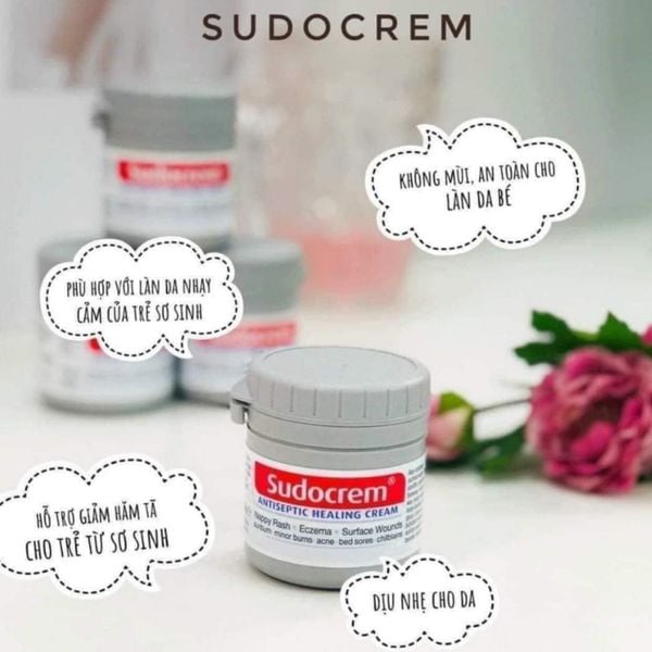 Kem Hăm SUDOCREM, Kem Chống Hăm Tã Cho Trẻ Sơ Sinh Ang 60G