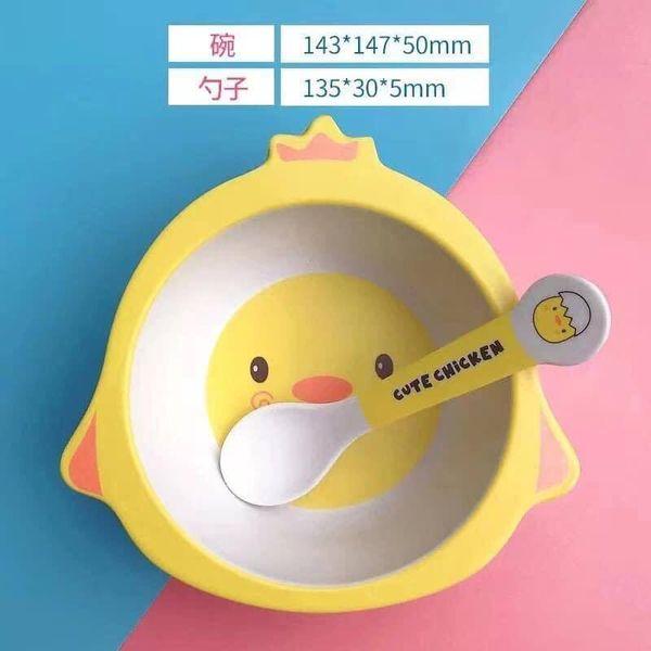 Bát Ăn Dặm Kèm Thìa Nhiều Hình Eco, Chén Ăn Dặm Cho Bé