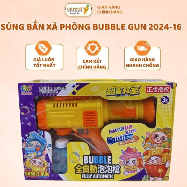 Đồ Chơi S.úng B.ắn Xà Phòng Bubble Gun 2024-16, Máy Thổi Bong Bóng