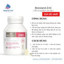 Viên Uống Bổ Sung Kẽm Cho Trẻ Bio Island Zinc 120 Viên