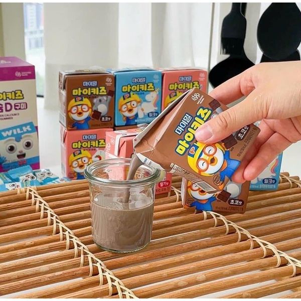 Sữa Dinh Dưỡng Nucare Pororo Vị Socola Và Dâu, Cho Bé Tăng Chiều Cao Cân Nặng Phát Triển Trí Não