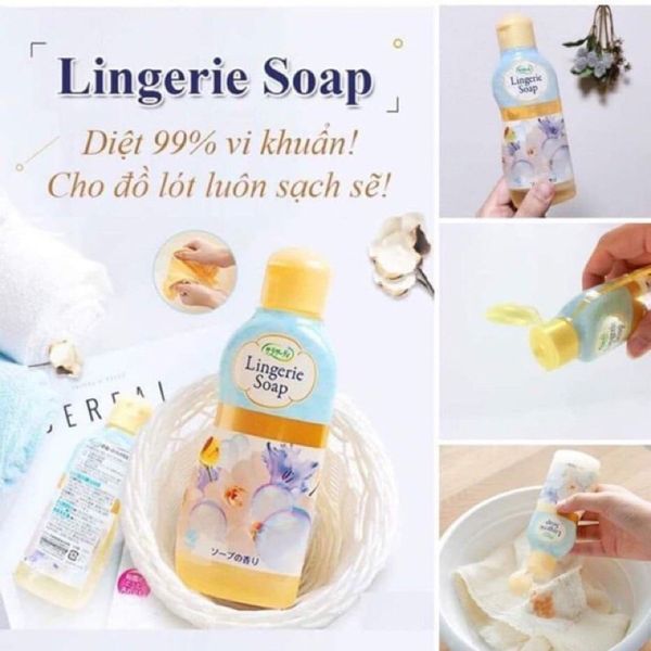 Nước Giặt Đồ Lót Lingerie Soap Của Nhật Giúp Những Chiếc Quần Chíp, Áo Lót Được Diệt Khuẩn Định Kì