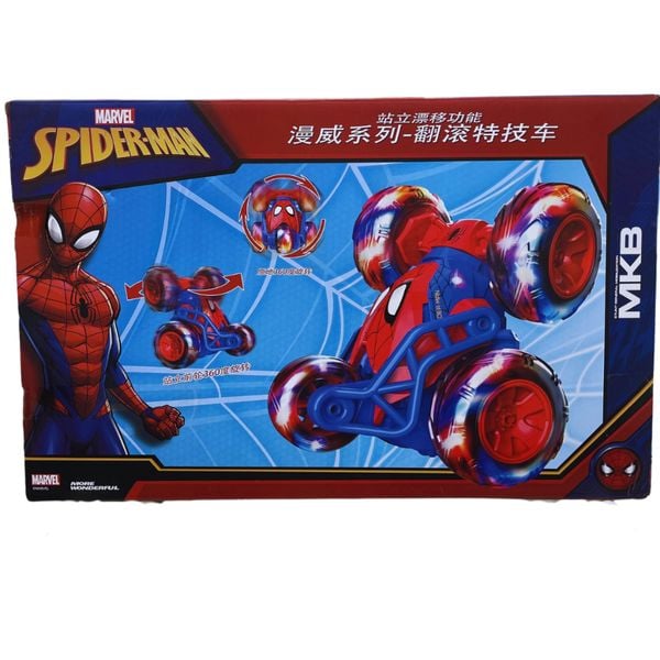 Xe Nhào Lộn Điều Khiển Spiderman Đỏ 624-01, Đồ Chơi Điều Khiển Cho Bé