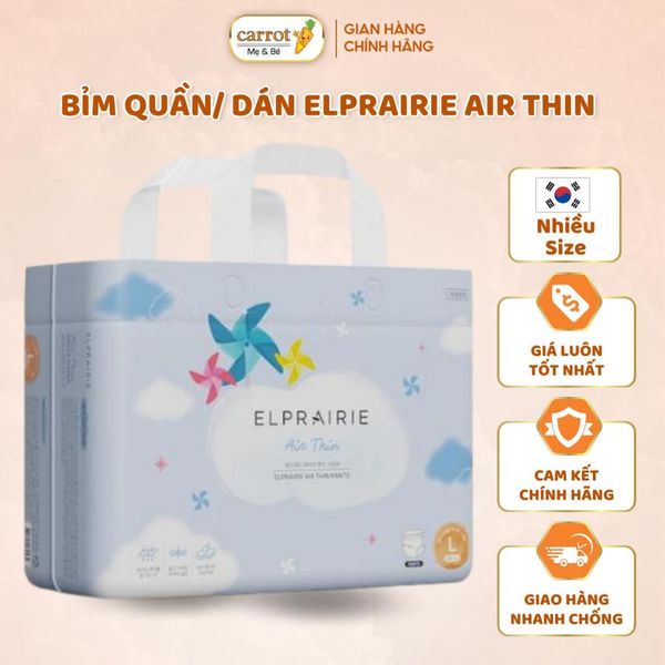 Tã Dán Elprairie Air Thin, Bỉm Quần Elprairie Air Thin Nội Địa Hàn Cho Bé
