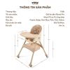 Ghế Ăn Dặm Tobe Richard Pro In Hình Màu Kem- 3109 - Ghế Ăn Dặm Cho Bé