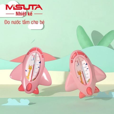 Nhiệt Kế Đo Nước Tắm Misuta M3558 Hình Máy Bay Giúp Đo Nhiệt Độ Chính Xác Hơn