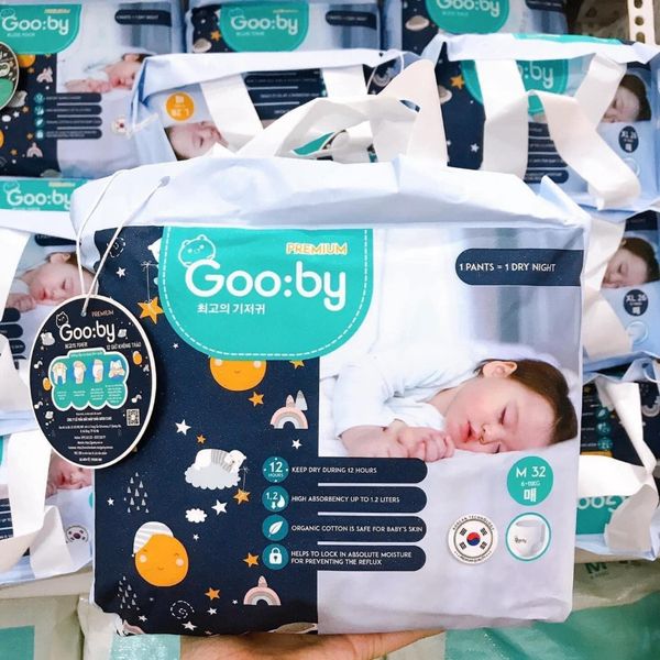Tã - Bỉm quần Gooby Premium size M 32 miếng (6 - 11 kg)