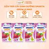 Sữa Trái Cây Dinh Dưỡng SMARTA GROW Lốc 4 Hộp 110mL Vị Nho, Sữa Nước Hỗ Trợ Tăng Chiều Cao Cho Bé