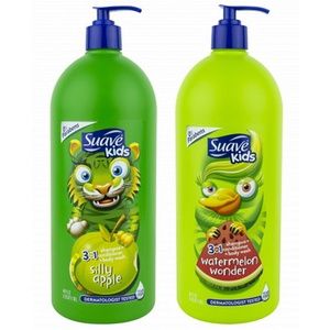 Sữa Tắm, Gội Và Xả Cho Trẻ Em Suave Kids 3in1 Của Mỹ chai vòi 532ml và 1.18l