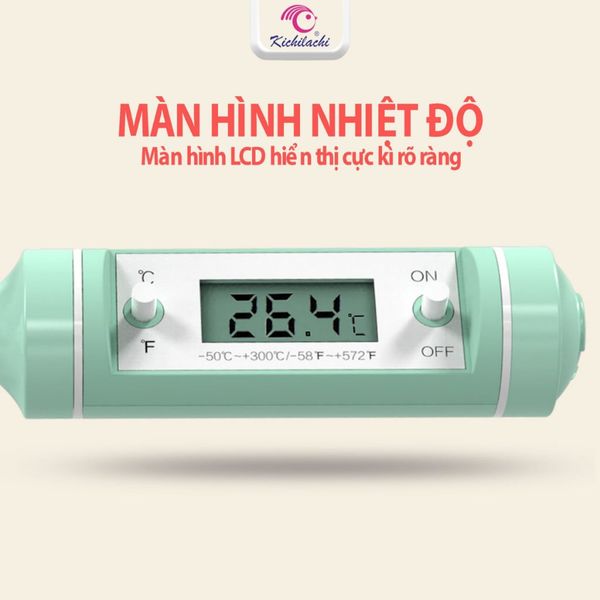 Nhiệt Kế Đo Nhiệt Độ Pha Sữa, Đo Nhiệt Độ Nước, Thức Ăn Kichi