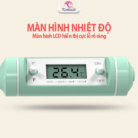 Nhiệt Kế Đo Nhiệt Độ Pha Sữa, Đo Nhiệt Độ Nước, Thức Ăn Kichi