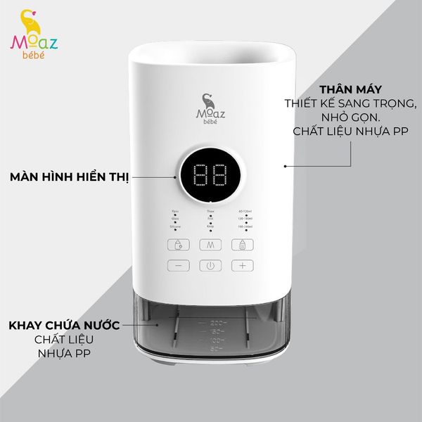 Máy Hâm Sữa Thông Minh Siêu Tốc Moaz BéBé MB – 033