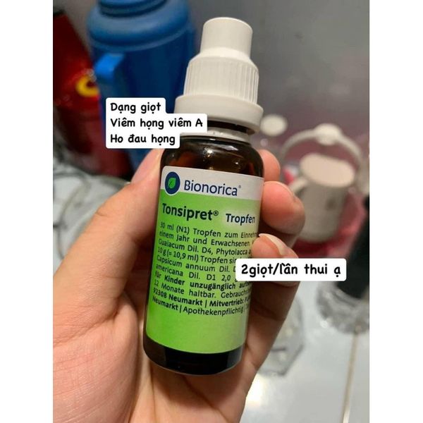 Tinh Chất Tonsipret Tropfen Viêm Họng & Viêm AmidanCho Bé Từ 1 Tuổi (30ml)