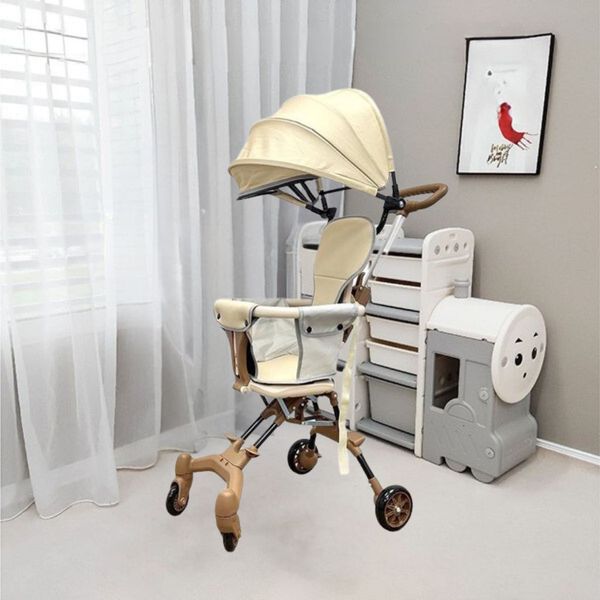 Xe Đẩy Gấp Gọn UMOO - Có Mái Che, An Toàn Cho Bé, Đệm Ngồi 4 Mặt - 40Kg