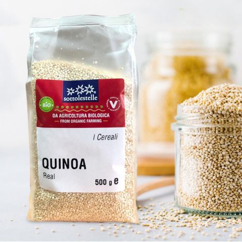 Hạt Quinoa, Hạt Diêm Mạch Trắng Hữu Cơ Sottolestelle 500G