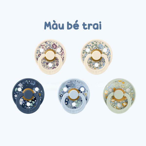 Ti Giả Bibs Đan Mạch Cao Su Tự Nhiên Chính Hãng Cho Bé, 100% Cao Su Tự Nhiên