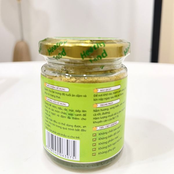 Bột Nêm Nấm Rong Biển Ăn Dặm, Bột Nêm Rau Củ Ăn Dặm GHFOOD 50G