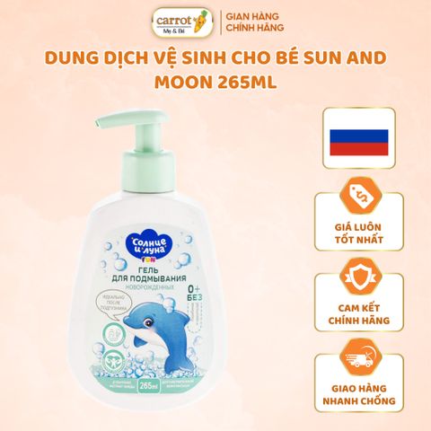 Dung Dịch Vệ Sinh Cho Bé Sun And Moon 265ML Của Nga Cho Bé Từ Sơ Sinh 0M+