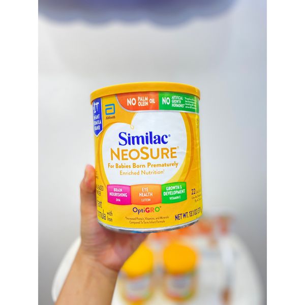 Sữa Similac Neosure Dành Cho Bé Sinh Non, Sinh Thiếu Tháng Hoặc Nhẹ Cân Từ 0-12 Tháng 371G