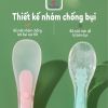 Set 2 Thìa Silicon Ăn Dặm Kichilachi, Thìa Ăn Dặm Cho Bé