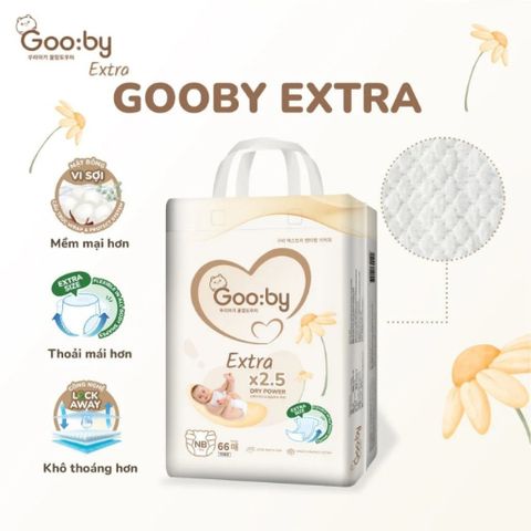 Tã - Bỉm quần Gooby Extra size M 58 miếng (6 - 11 kg)