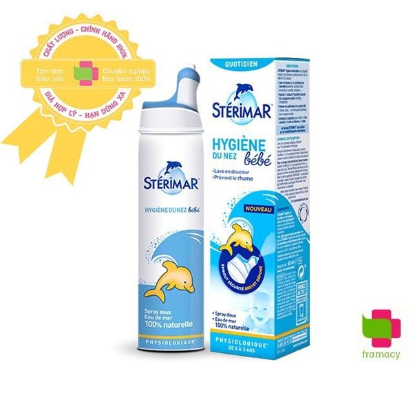 Xịt Mũi Cá Heo Sterimar Cho Trẻ Sơ Sinh - Giúp Vệ Sinh Và Giảm Viêm Mũi, Pháp Mama Baby