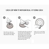 Núm Ti Bình MOYUUM Hàn Quốc Chính Hãng, Núm MOYUMM Silicone Size1, 2, 3, 4