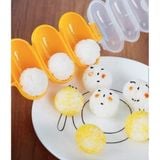 Bộ Khuôn Lắc Cơm Kèm Thìa Xúc, Dụng Cụ Tạo Cơm Nắm Ăn Dặm Cho Bé