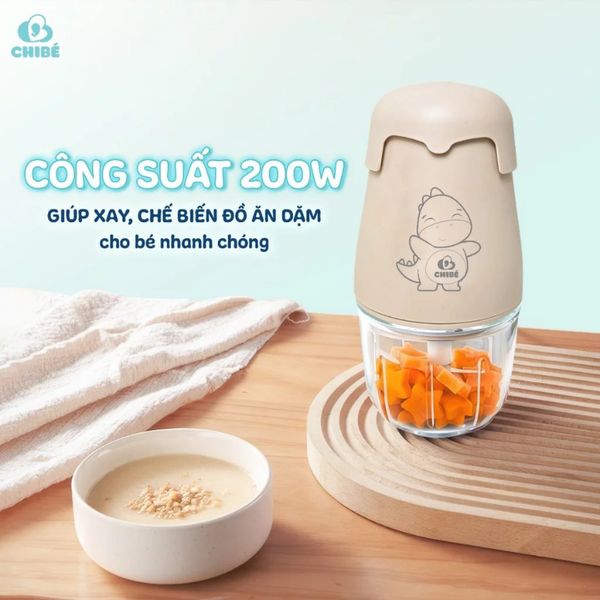 Máy Xay Ăn Dặm 8 Lưỡi ChiBe CB041, Máy Xay Đăng Năng Rau Củ Thịt Cho Bé