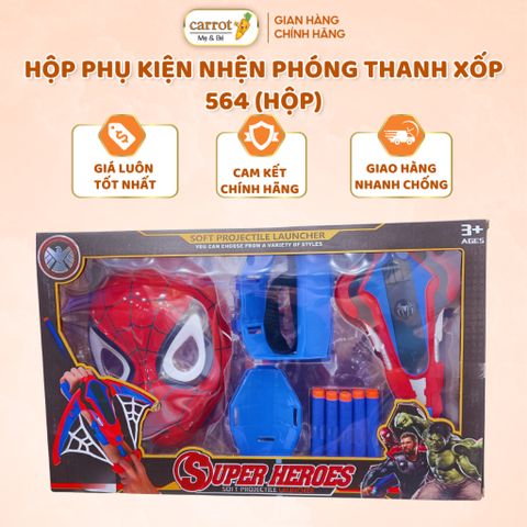 Hộp Phụ Kiện Nhện Phóng Thanh Xốp 564, Đồ Chơi Cho Bé