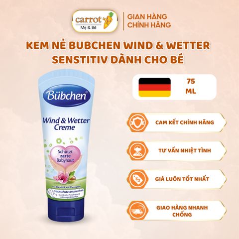 Kem nẻ Bubchen Wind & Wetter sensitiv dành cho bé 75ml