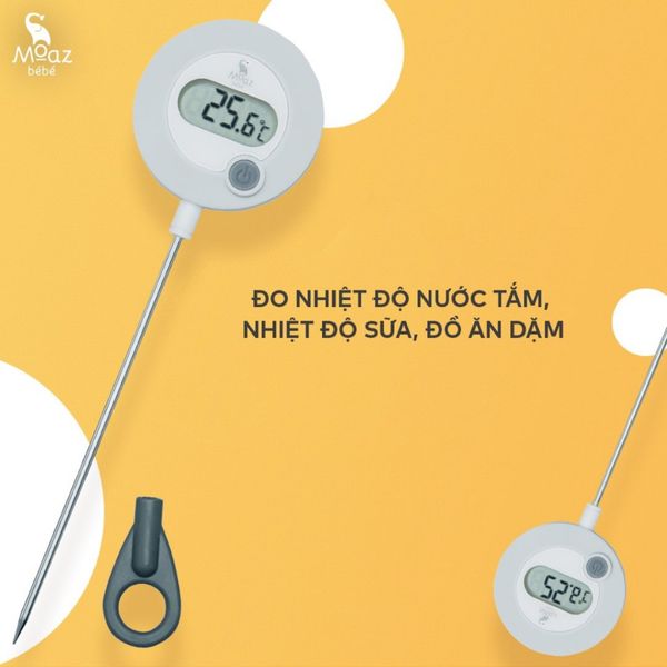 Nhiệt Kế Đo Chất Lỏng MOAZ BÉBÉ  MB020, Nhiệt Kế Đo Sữa