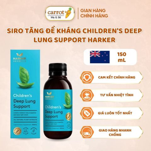 Siro Tăng Đề Kháng Children's Deep Lung Support Harker - Ho Đờm Deep Lung Support Harker  150ml