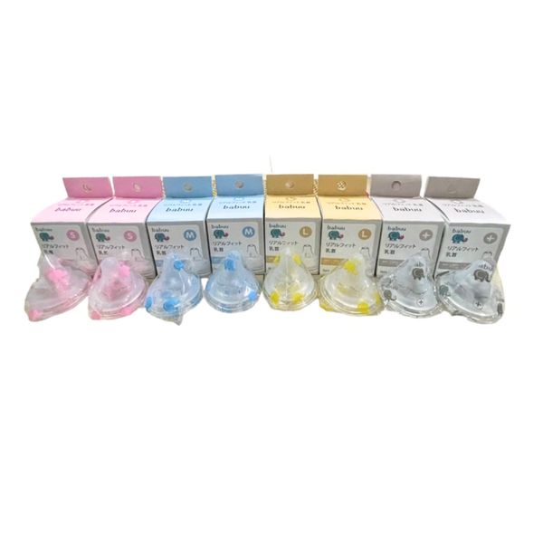 Núm Ti Cổ Rộng BABUU Silicon Siêu Mềm Thế Hệ Thứ 3 Có Chỉnh Khớp Ngậm Cho Bé, Đủ Size S, M,L