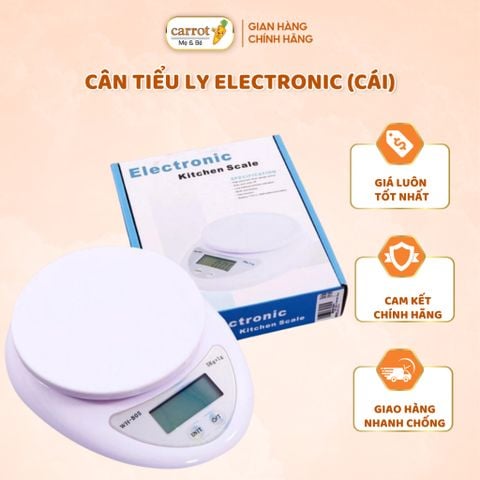 Cân Tiểu Ly, Cân Điện Tử Electronic Kitchen Scale 1 - 5KG Dùng Cho Nhà Bếp, Quán Ăn
