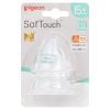 Núm Ti Pigeon Silicon Siêu Mềm Plus Cổ Rộng Đủ Size