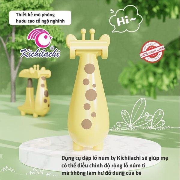 Dụng  Cụ Đục Lỗ Núm Ti KICHILACHI, Dập Lỗ Núm Ti Bình Sữa,   Bấm Núm Ti Cho Bé