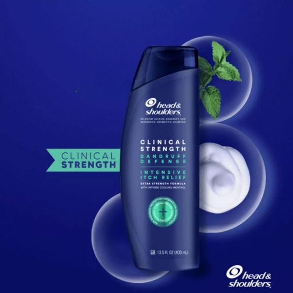 Dầu Gội Head & Shoulders Clinical Strength 400ML, Dầu Gội Head Mỹ Giảm Gàu,Nấm