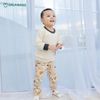 Bộ Dài Tay Nỉ Cotton Cho Bé UALA ROGO 3643, Set Bộ Dài Tay Cho Bé 9-48M