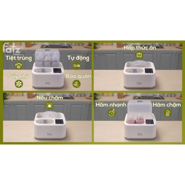 Máy Tiệt Trùng Sấy Khô Nấu Cháo Thông Minh Tích Hợp Máy Hâm Sữa – CAPTAIN 2 – FB4315SL