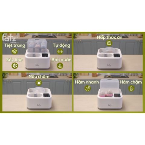 Máy Tiệt Trùng Sấy Khô Nấu Cháo Thông Minh Tích Hợp Máy Hâm Sữa – CAPTAIN 2 – FB4315SL