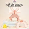 Bàn Chải Đánh Răng Chữ U Silicone Kichi Cho Bé, Có Kèm Nắp Đậy