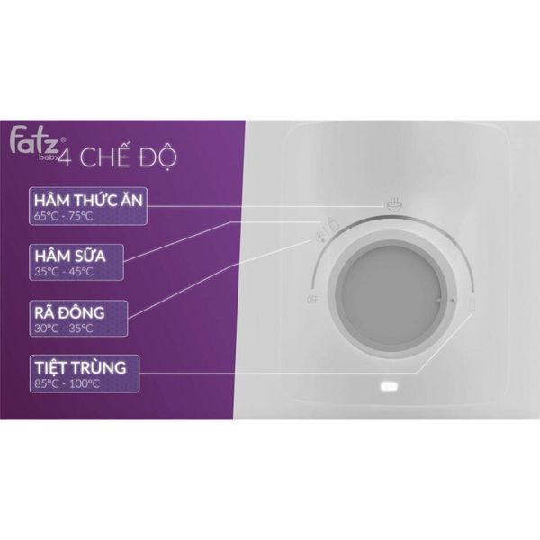 Máy Hâm Sữa Và Tiệt Trùng Fatzbaby Mono 6, Tích Hợp 4 Chức Năng