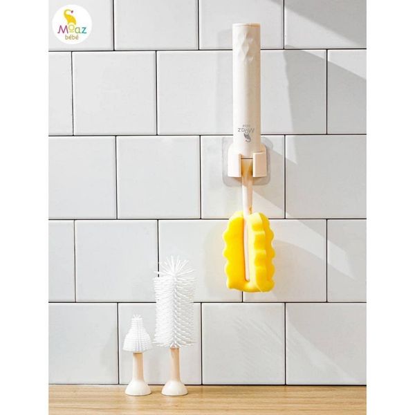 Máy Cọ Bình Cầm Tay MOAZBEBE - Loại Bỏ Vi Khuẩn, Dễ Mang Đi, Silicon