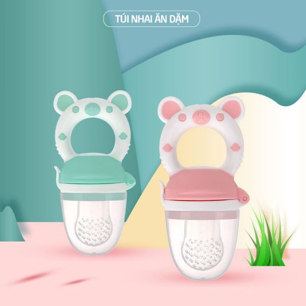 Túi Nhai Gấu Babuu 6+ Ăn Dặm Chống Hóc Cho Bé