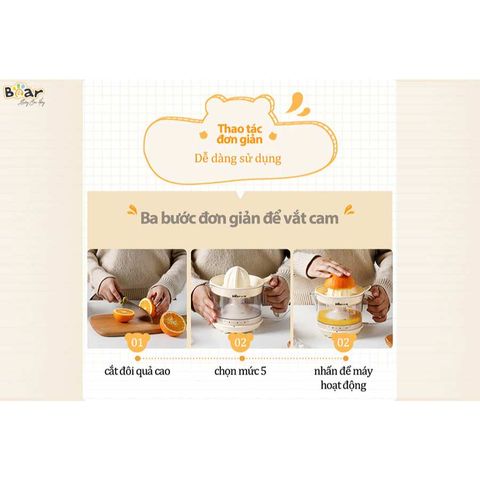 Máy Vắt Cam Tự Động BEAR CSJ-A04B1, Máy BEAR Chính Hãng